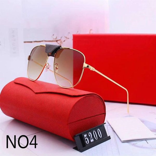 

mens woman designer sunglasses luxury sunglasses designer glass adumbral glasses uv400 model 5200 6 colors optional w233s, White;black