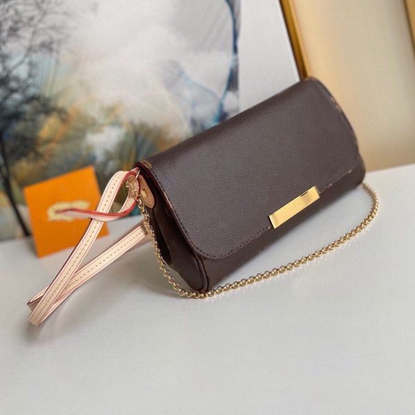 

chain messenger bag famous bag m0nogram leather luxury designer handbag women crossbody shoulder bags 40718 favorite purse tote