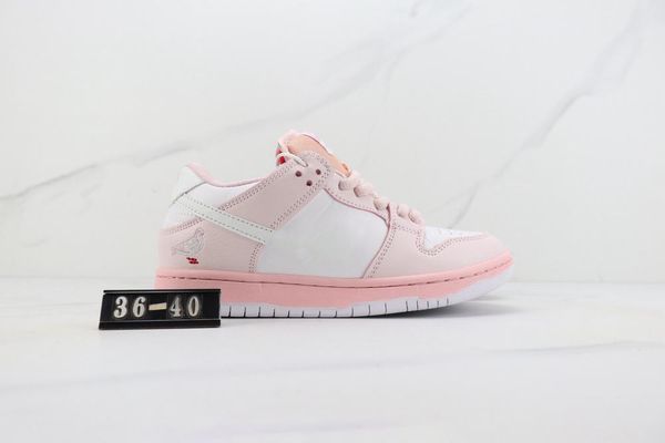 

with box 2022 pink pigeon low running shoes women white pink sports sneaker