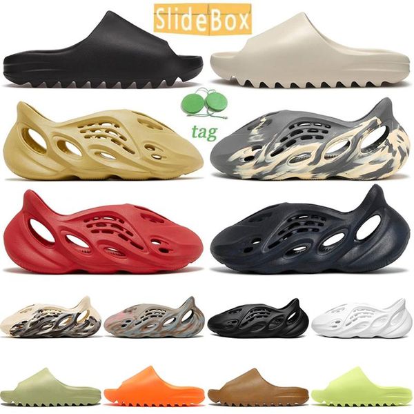 

foam runners slippers mens womens ararat mineral blue triple black bone stone sage sandals onyx enflame orange yeezies'kanye&191h