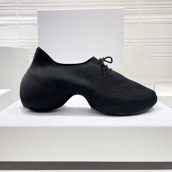 

k-360 series footwear shoes technology knitting technology all knitted fabric shoe style luxurys trainers eur 35-45, Black