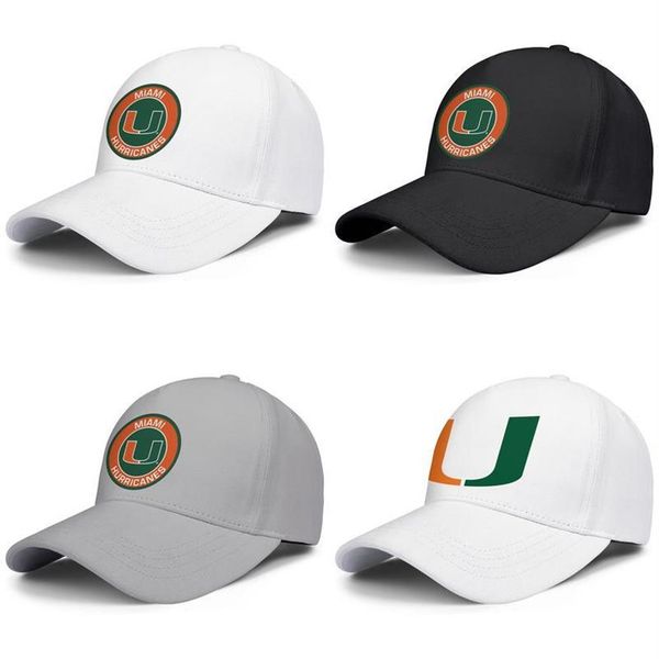 

miami hurricanes round logo for men and women adjustable trucker cap custom fitted cute trendy baseballhats football logo old prin177q, Blue;gray