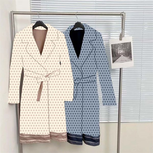 

women's wool & blends new women jacket brand new trench coats windbreaker fashion hooded letters style with belt slim lady long outfit, Black