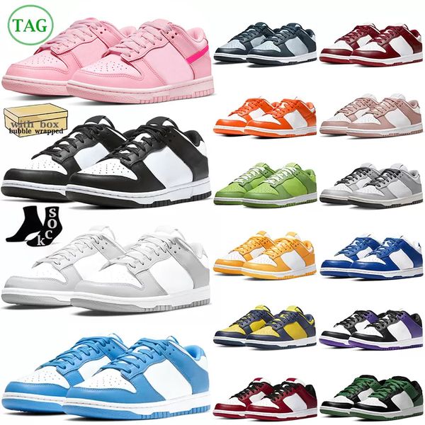 

with box panda pink sb dunks casual shoes men women white black unc grey fog team green syracuse sail mens trainers dunked womens outdoor