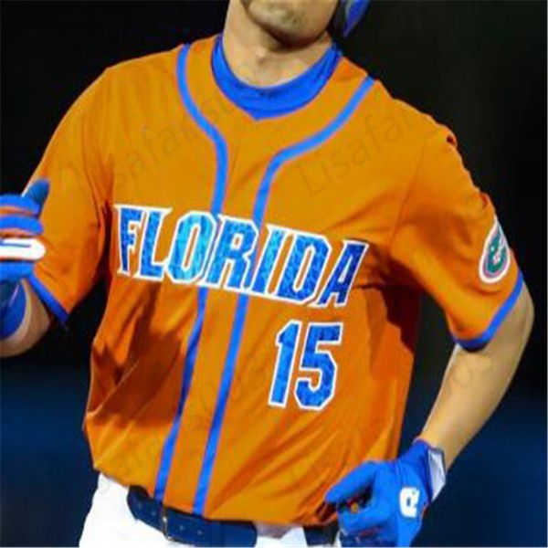 

college baseball wears florida gators baseball jersey custom any number name ncaa jerseys 6 jonathan india 51 brady singer 8 deacon liput 20, Black