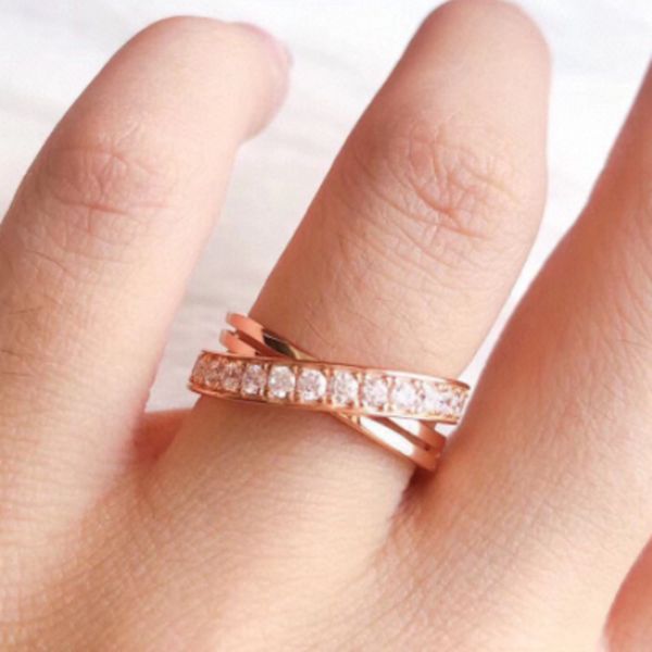 

luxury car women ring rose gold diamond rings designer jewelry fashion accessories valentine love ring party gift, Silver