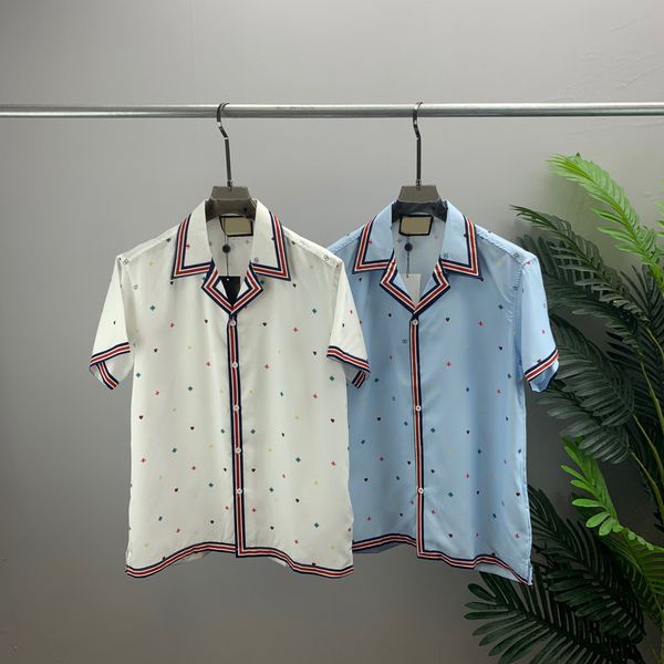 

men's t-shirts round neck embroidered and printed polar style summer wear with street pure cotton w1e, White;black