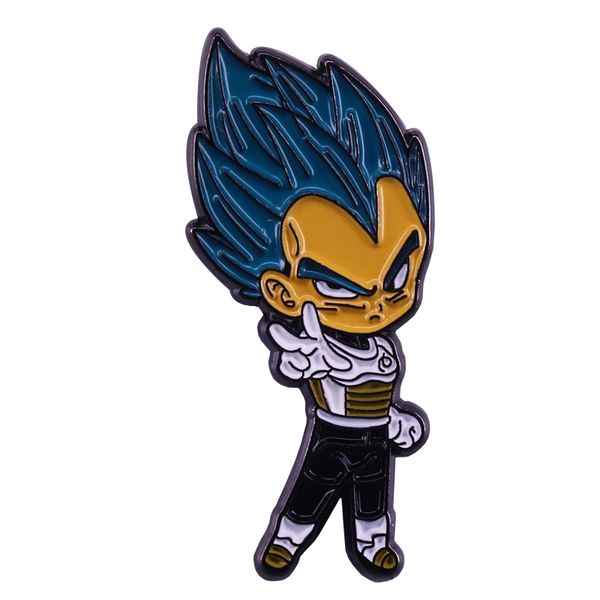 

dbz superhero vegeta ss blue badge cartoon accessory