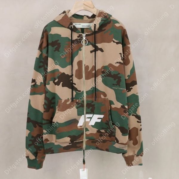 

men's hoodies off designer mens sweatshirt camouflage letter embroidery cotton s american hip scrx, Black