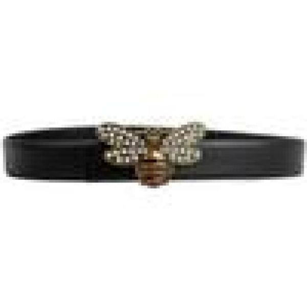 

womens little bee cowhide designer belt for woman belt fashion smooth buckl, Black;brown