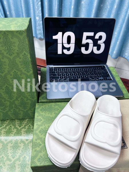 

miami 22ss summer macaron platform slipper women new style designer thick soles slippers tpu beach vintage candy colors slipper fashion, Black