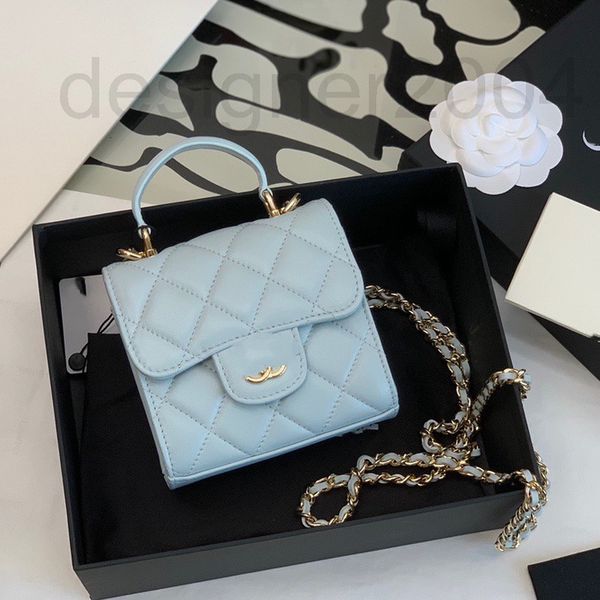 

evening bags designer 2022 new mini small square bag sheepskin decorative hand-held single shoulder messenger bag lingge xiaoxiang women&#03
