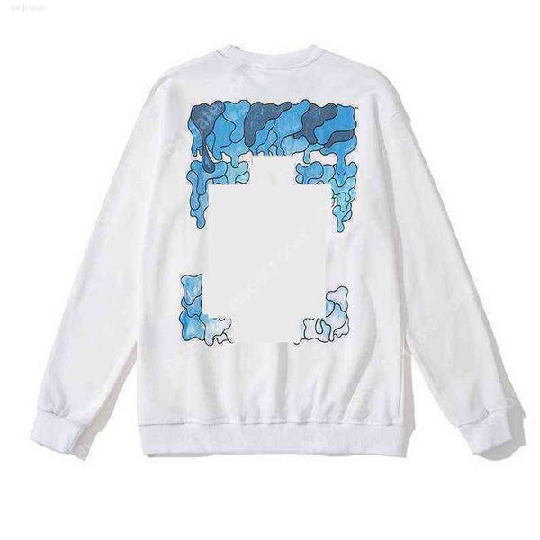 

designer offs sweaters fashion brands sweatshirts mens hoodies ow wilard gradient dissolved water drop arrow back printing x black pullover
