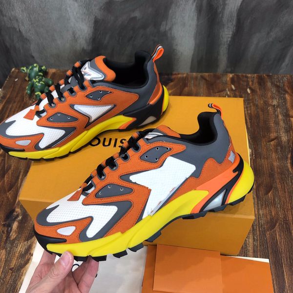 

casual shoes luxury designer mixed color women mens fashion genuine leather mesh air breathable athletic sport running tennis walking flats, Black