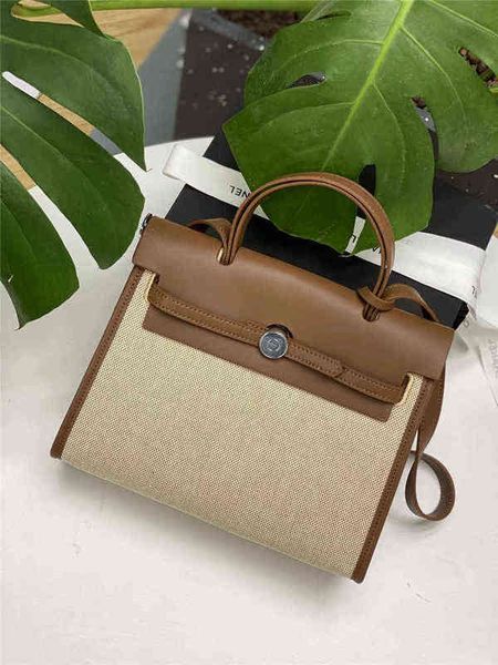

luxury evening bags h herbags handbag women's fashion simple leather canvas shoulder bag z26j high-quality exclusive