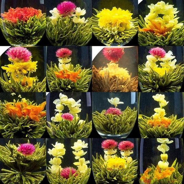 

good quality chinese artisan different handmade blooming fairy jasmine flower green tea craft tea ball for wedding friend gift sup221q