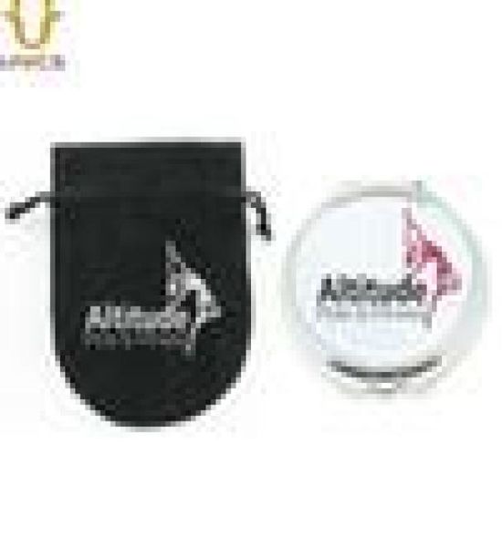 

moq 100 pcs customized logo cosmetic compact mirror with gift pouch silver