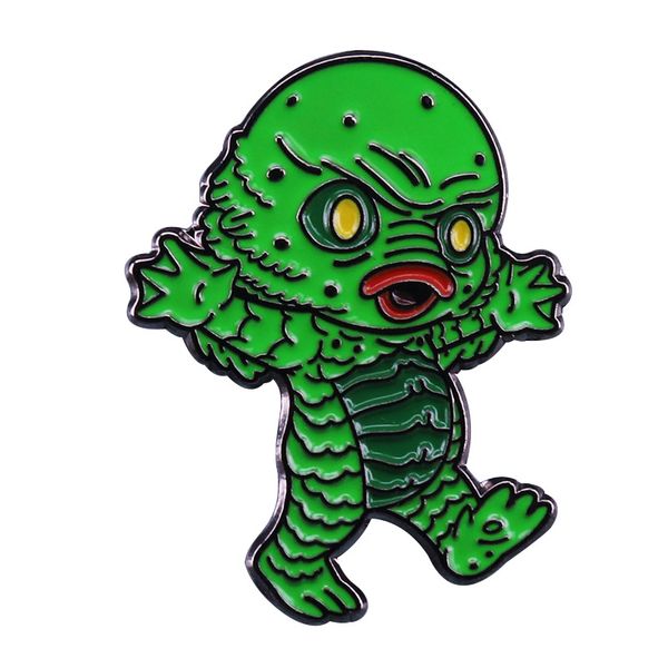 

fun horror movies enamel pins brooch collecting alloy lapel badges men women fashion jewelry gifts adorn backpack collar hat, Blue