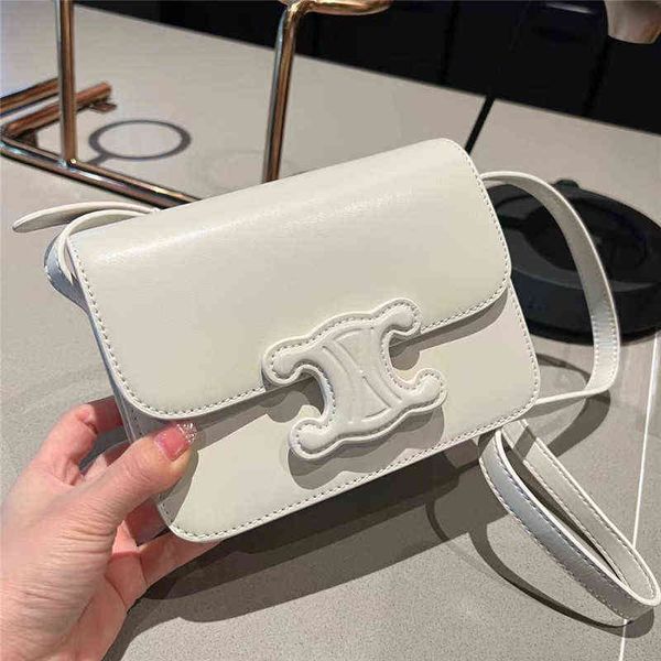 

8c2c arc de triomphe tofu bag 2022 new plain cow leather small square single shoulder messenger bag mini summer women's