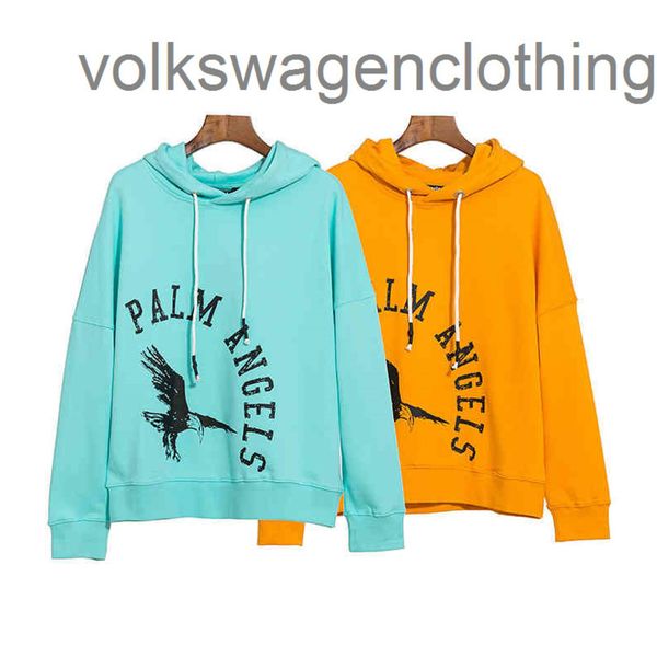 

palms//angels street tide hoodie pa eagle letter casual sweater by4k, Black