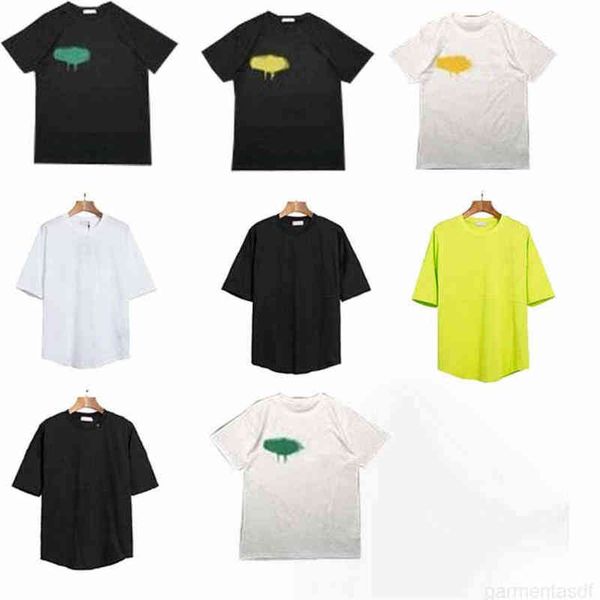

21ss designer of luxury t-shirt brand palms angels angel shirt pa clothing spray letter short sleeve spring summer tide men and 272ob1, White;black