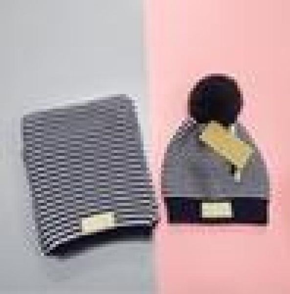 

2020 fashion autumn winter hat and scarf for women child039s hat scarf suit solid color beanies cap hat suit and snood boys gir, Blue;gray