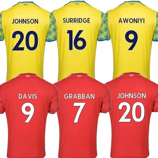 

22 23 nottingham lingard forest soccer jerseys grabban johnson surridge awoniyi mckenna davis zinckernagel football shirts men, Black;yellow
