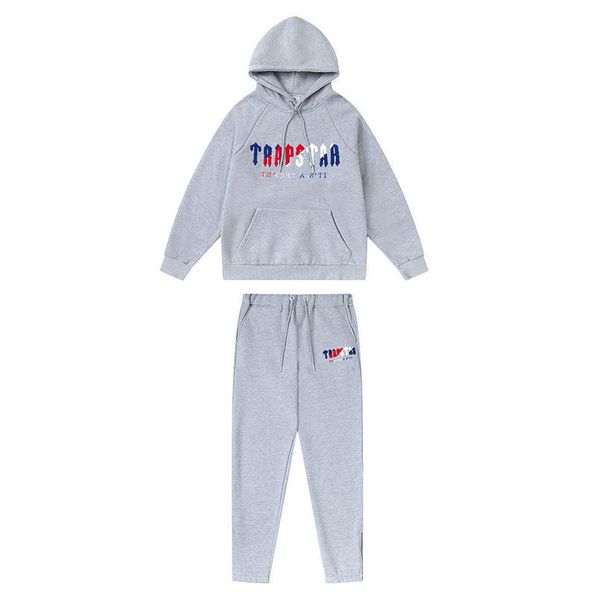 

22ss the new men's tracksuits men's tracksuit casual fashion minimalistic stripe printing t-shirt shorts suits male 2 pieces sport, Gray