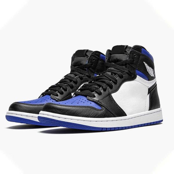 

boots jumpman 1 high og royal toe shoes men/women outdoor sneakers sports with original box fast delivery, Black