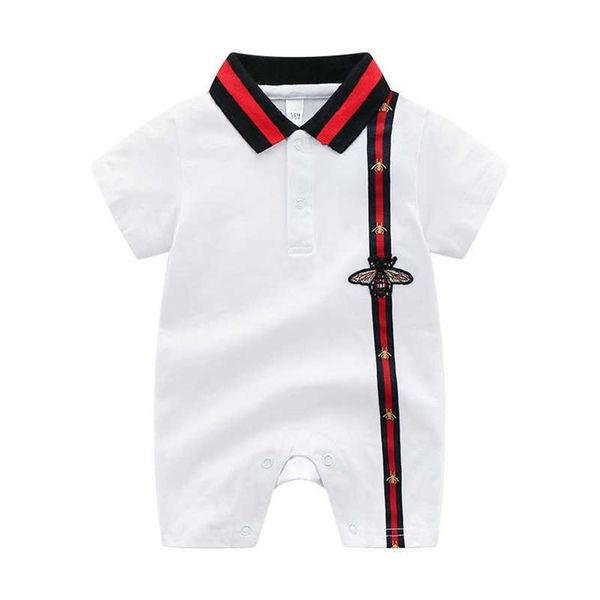 

baby infant romper boy clothes short sleeve newbornl romper cotton baby clothing toddler boy designer clothes220p, Blue