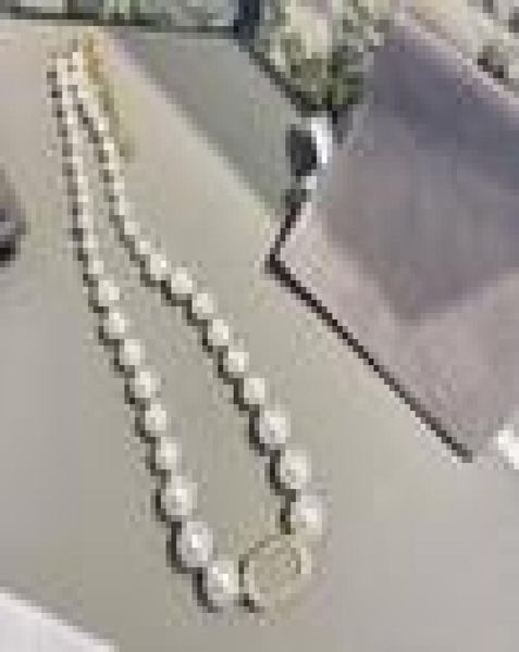 

letter designer necklace chain for woman lover bracelet new pearl neckl, Silver