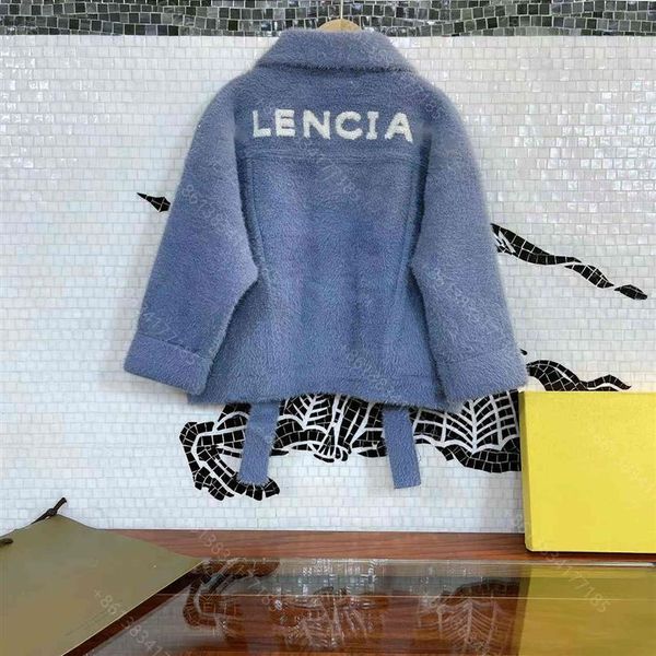 

2021ss designer kids mink jacket coat fashion boys girls cotton coat cciggu brand winter cotton coat plus velvet high-end child co266b, Blue;gray