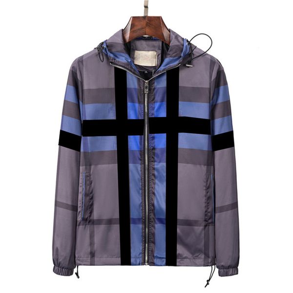 

men's jacket designer classic plaid brand fashion a variety of styles hooded sport trench coat casual zipper suit plus size 3xl 2xl, Black;brown