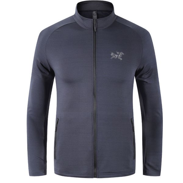 

arc mens jacket designer polo shirt casual sweatshirt cotton zipper jackets loose sports stretch coat fitness plus size men's clothing, Black;brown