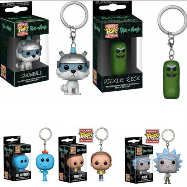 

funko pop rick pocket rick keychain and morty keychain mr meeseeks action figure toys295t