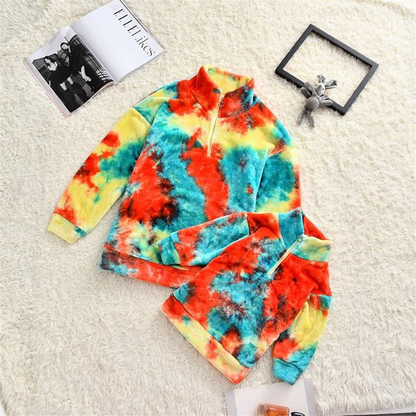 

2021 new mother and daughter matching clothes spring and autumn sports leisure suits long sleeve printing cotton coats pajama299p, Blue