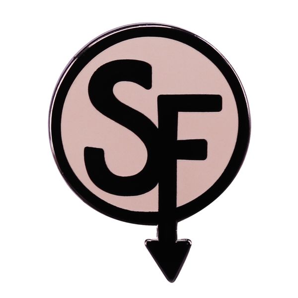 

adventure game sally face logo hard enamel pin badge jewelry, Blue