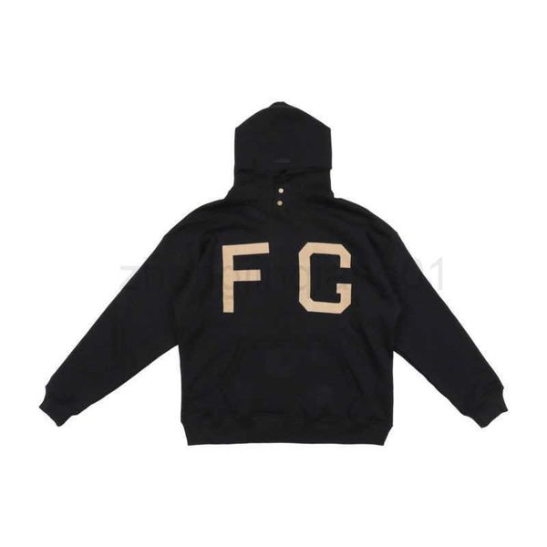 

sweatshirts hoodies men's hoodie designer fog essentials oversized vintage luxe fashion mens and woman season 7 main line plush street, Black