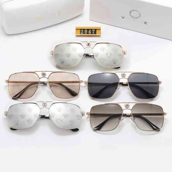 

designer versage sunglasses cycle luxurious fashion new men's women's european american leisure and versatile trend vintage baseba, White;black