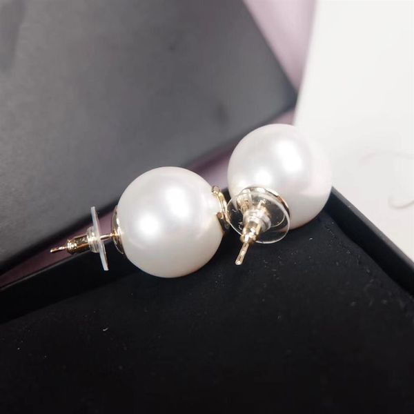

fashion-2020 luxurious quality pearl bead stud earring for women wedding gift jewelry ps6806a237h, Golden