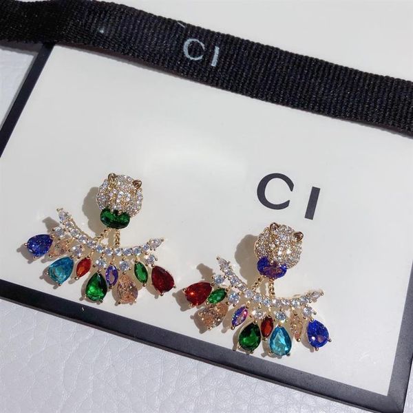 

2021designer luxury jewelry fashion ladies man earrings hip hop diamond ring punk rock round a wedding gift299l, Silver