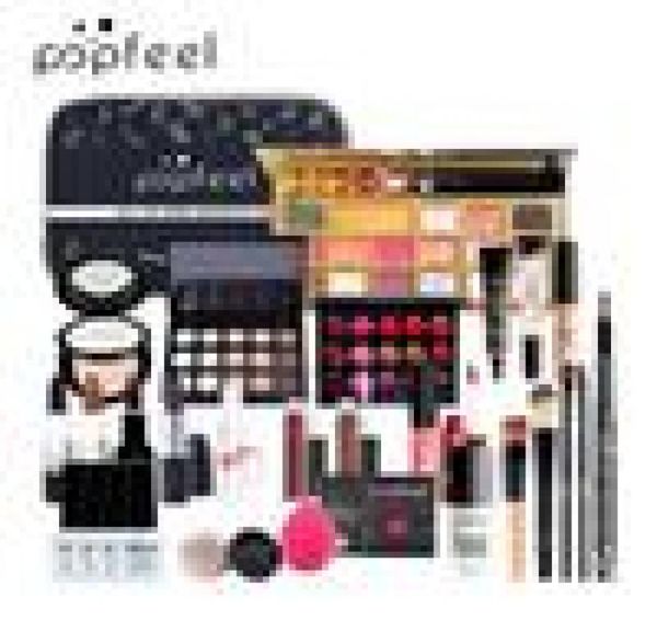 

popfeel make up set cosmetics kiteyeshadow lipstickeyebrowbb creamface powd