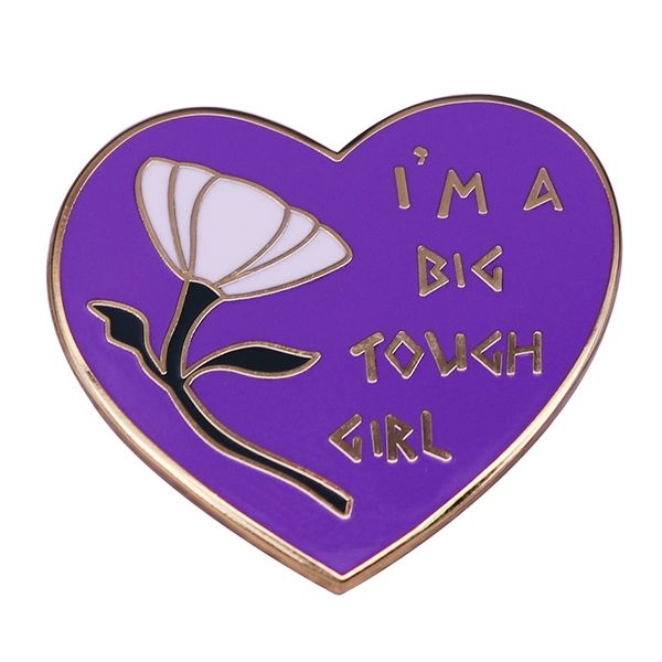 

hercules inpsired megara i'm a big tough girl lapel pin animation movie fans wonderful collection, Blue