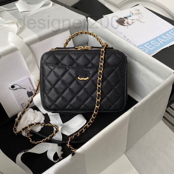 

evening bags designer new trend calfskin metal letter handle makeup bag mouth red single shoulder messenger women's large capacity ykb1