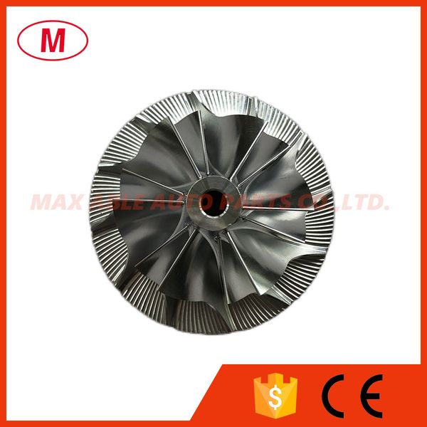

k16 k16-7135 5316-970-7023/7129 44.25/63.50mm 6/6 blades turbocharger turbo billet compressor wheel/aluminum 2618/milling wheel for cartridg