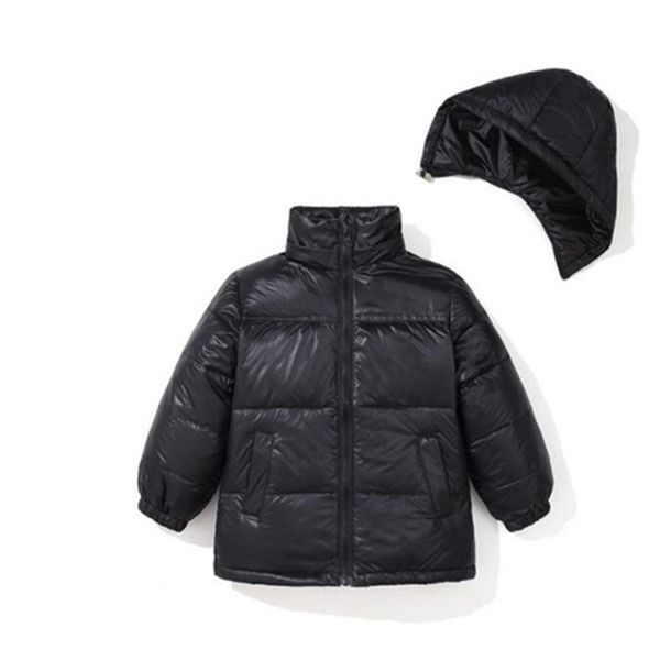 

north kids hooded luxury down coat sherpa puffer children's clothes boys girls fleece jackets infant children winter lightwei255a, Blue;gray