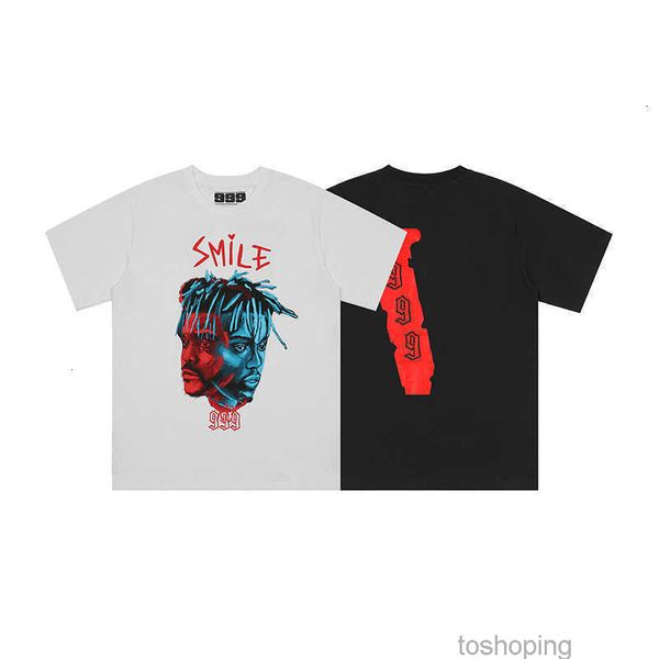 

14 styles t-shirt big v men and women loose casual smoke angel friends short apes sleeve2, White;black