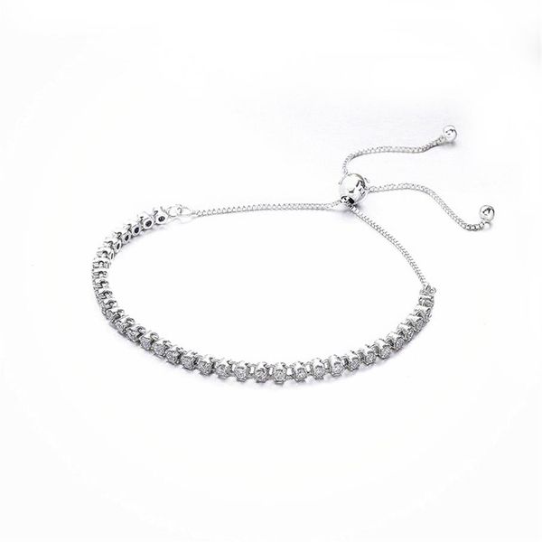 

exquisite cz diamond bracelet for pandora luxury 925 sterling silver cz diamond ladies bracelet with original box hol256b, Golden;silver