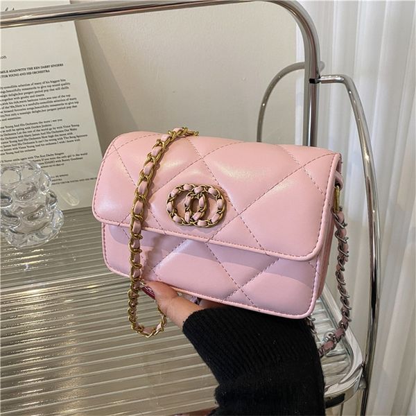 

tote bag 60% off embroidered new trendy s messenger minority summer high small square lingge 2022 design chain women's sense qrpvx