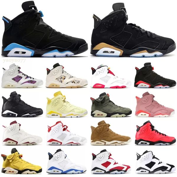 

university blue 6 high basketball shoes bordeaux 6 mint foam electric green midnight navy dmp unc cactus tinker men trainers alternate hare
